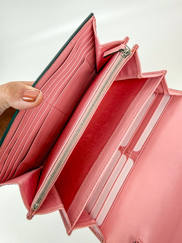 Gucci Red And Pink Leather Shoulder Bag 9