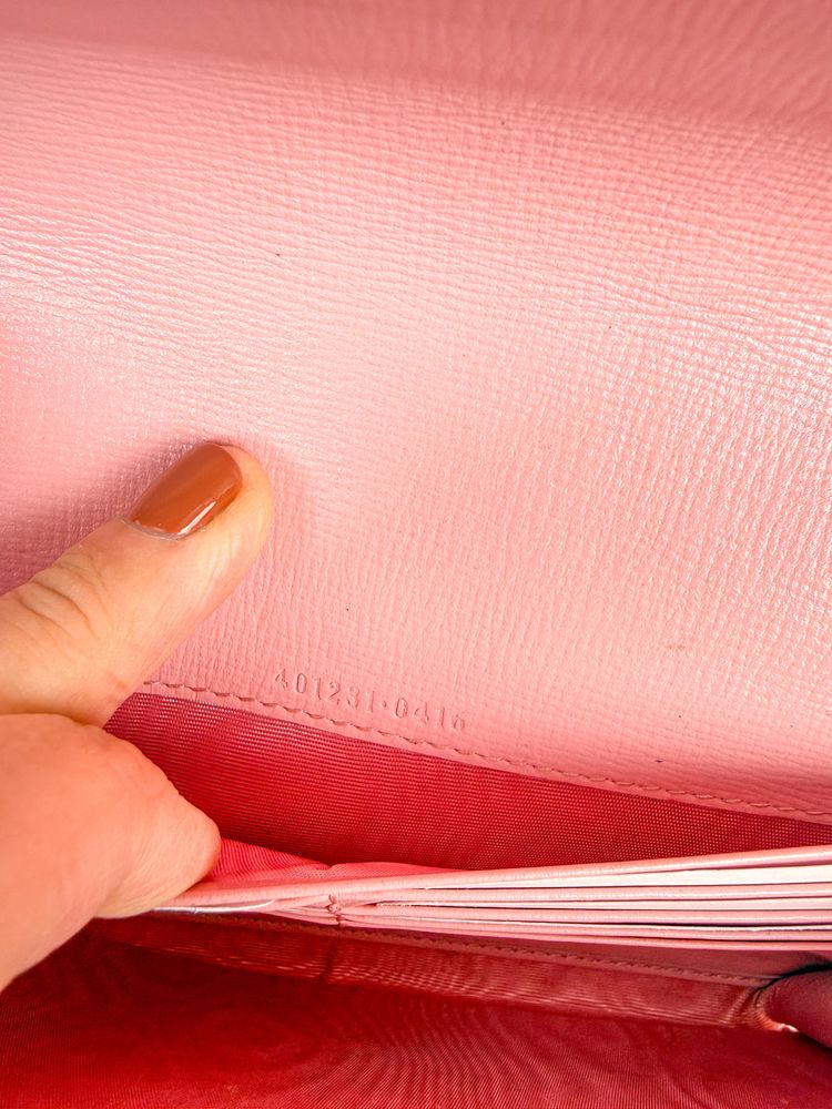 Gucci Red And Pink Leather Shoulder Bag 8