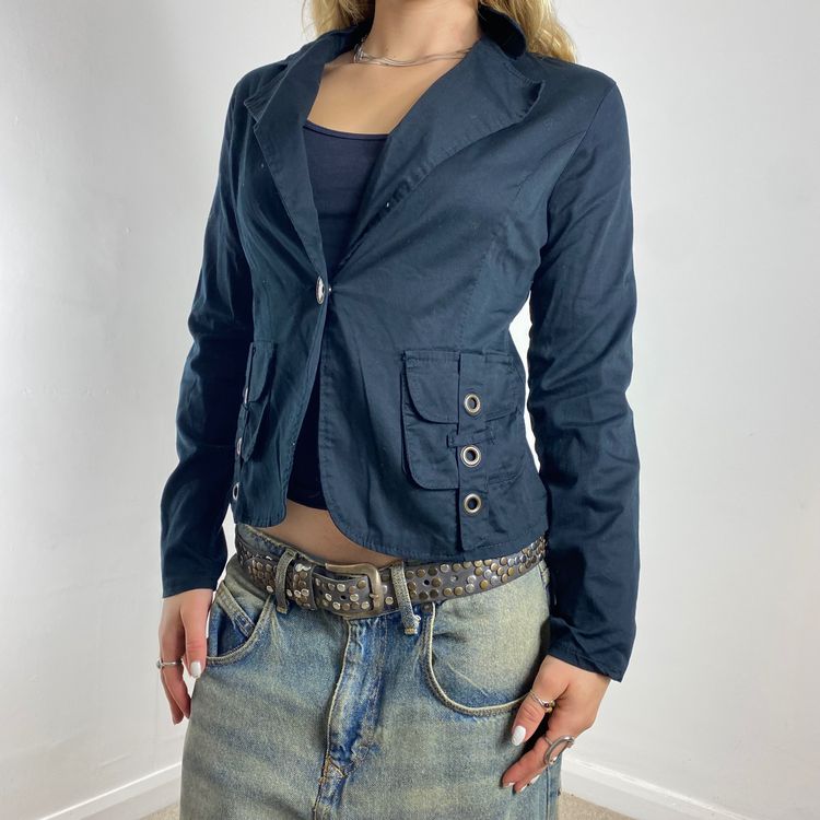 Black Fitted Blazer Jacket