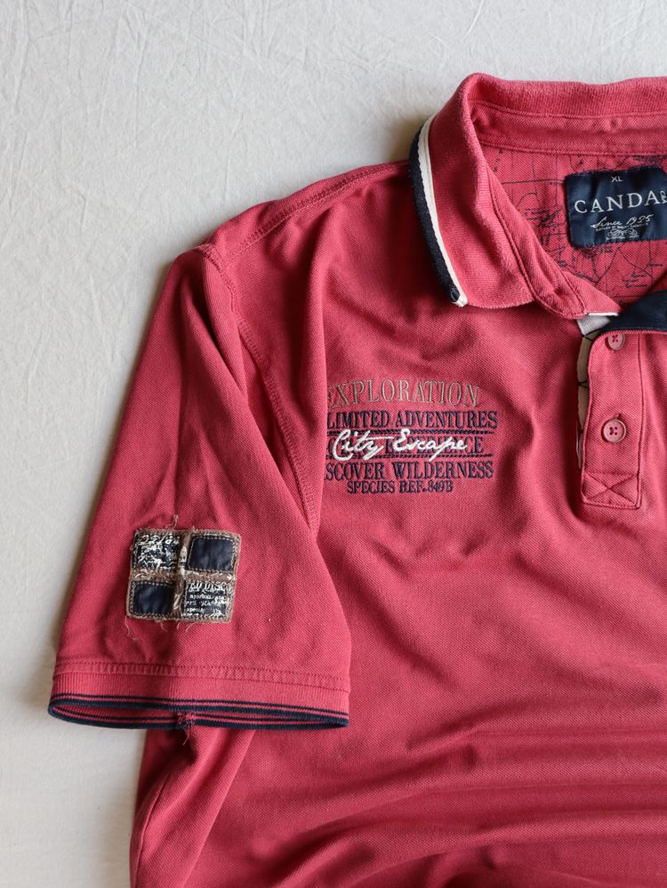 Immagine di Canda Red Polo Shirt 3