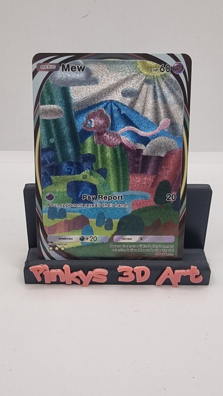 Pokémon Mew Pokémon pocket Card textured (fan art) 1550 product image