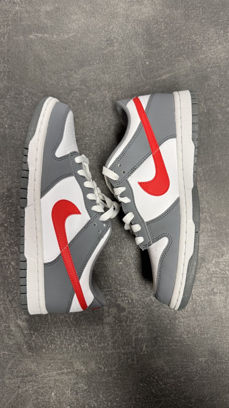 Other Grey And White Sneakers With Red Swoosh product image