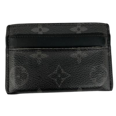Pre-Loved Louis Vuitton Eclipse Monogram Coated Canvas Double Card Holder