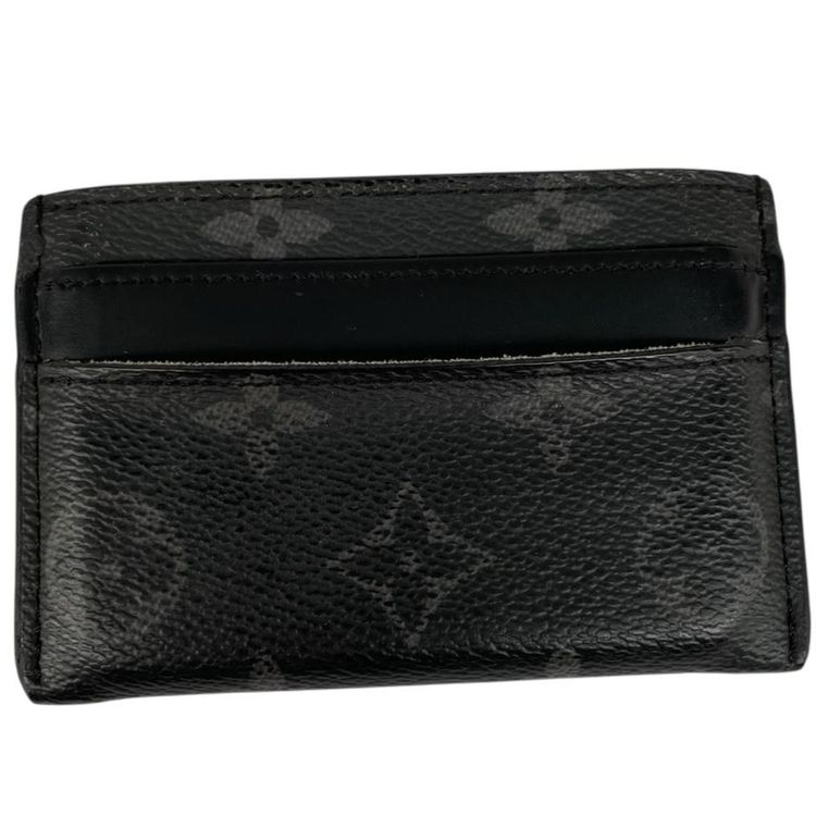 Immagine di Pre-Loved Louis Vuitton Eclipse Monogram Coated Canvas Double Card Holder 7