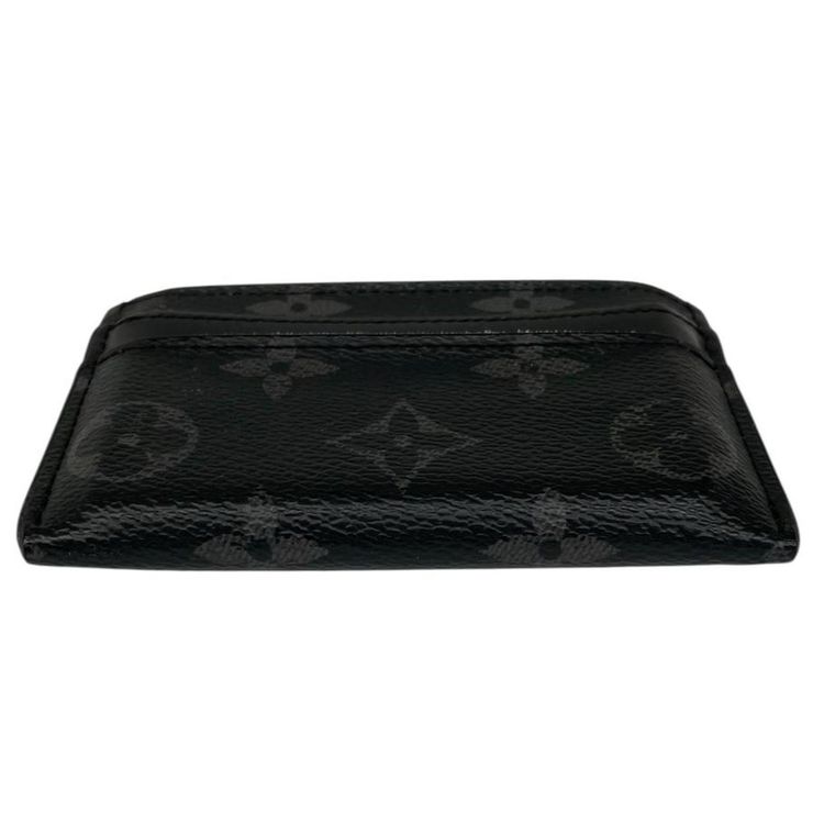 Immagine di Pre-Loved Louis Vuitton Eclipse Monogram Coated Canvas Double Card Holder 5