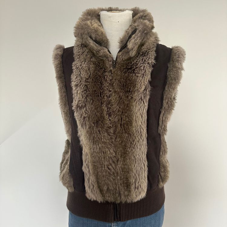 B.Young Faux Fur Vest 3