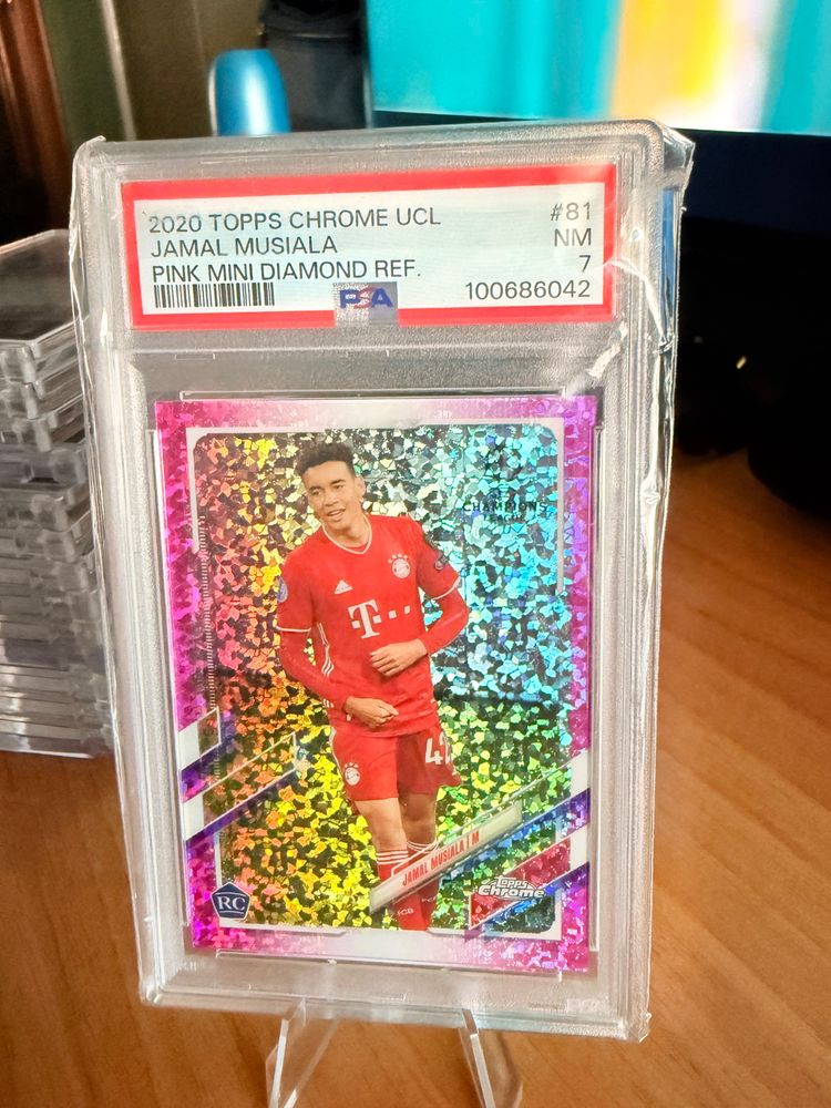 Topps Musiala PSA 7 RC Pink Paralell product image