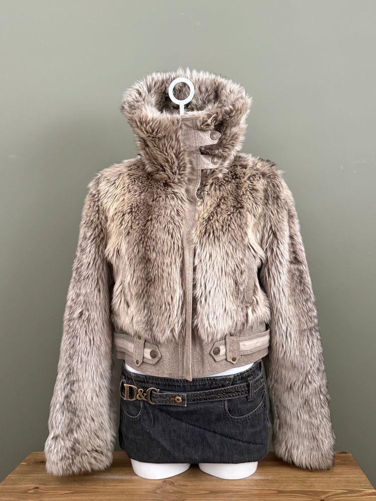 Faux Fur Bomber Jacket (UK14)
