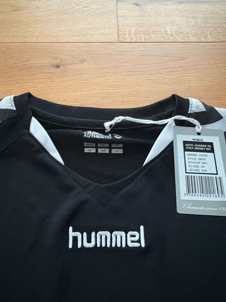 Hummel Black Poly Women Jersey Shirt Siza XS 2