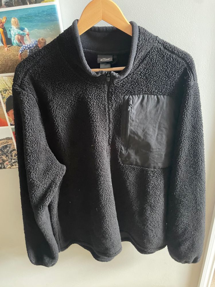 Champion Champion Black Fleece Jacket With Chest Pocket product image