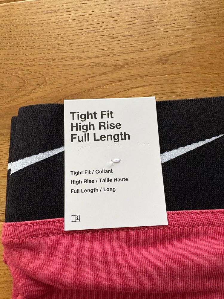 Nike Women'S Pink Tight Fit High Rise Full Length Leggings 3