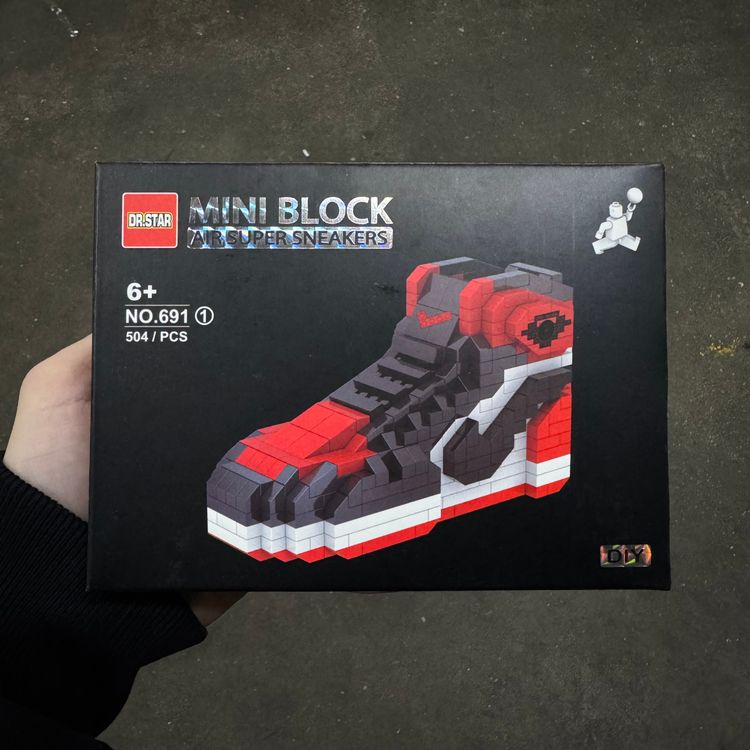 BRED TOE JORDAN LEGO SNEAKER - NEW