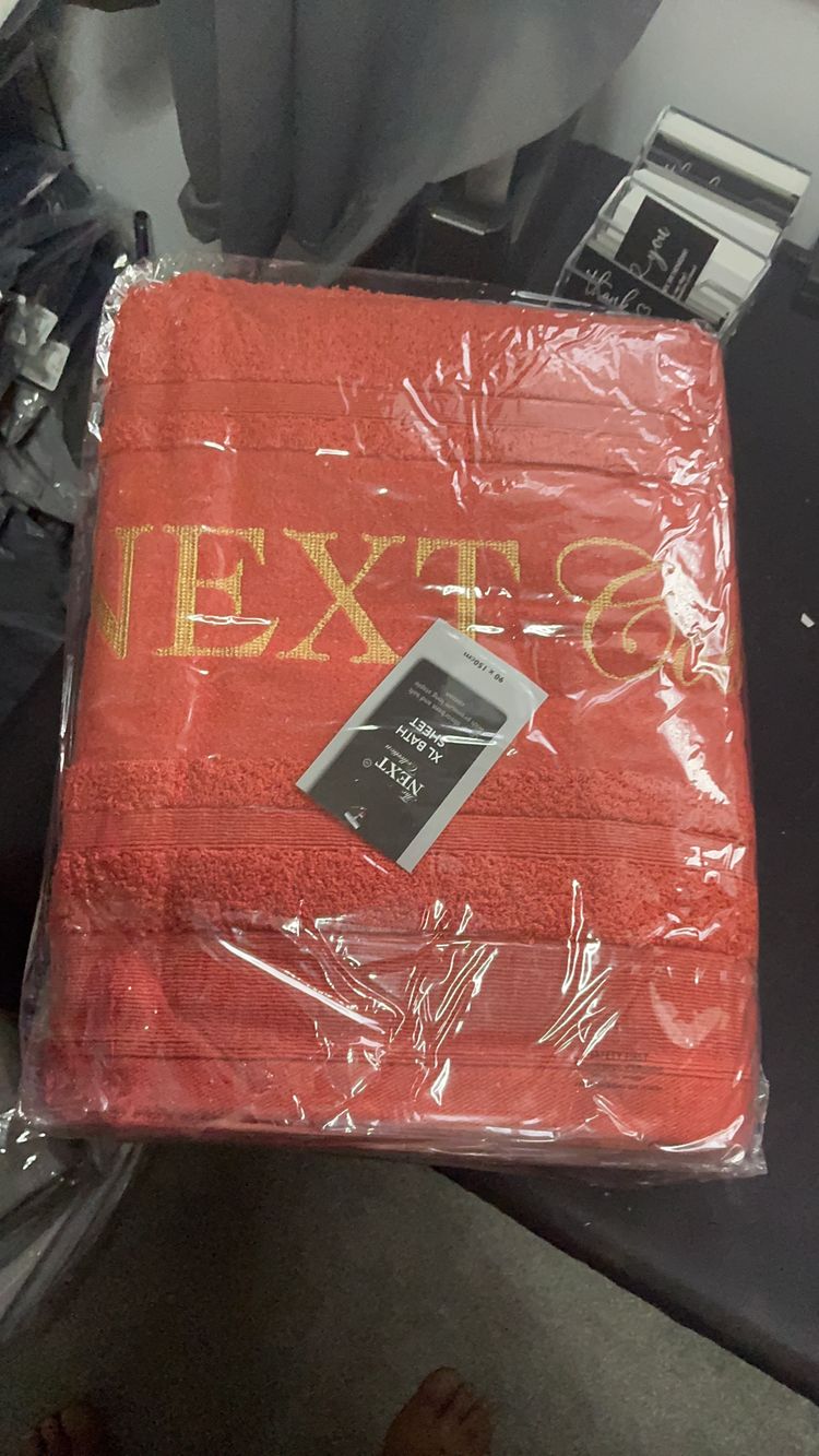 Next bath sheets pack 3 Next connection  rust bath sheets 3 pack Set product image