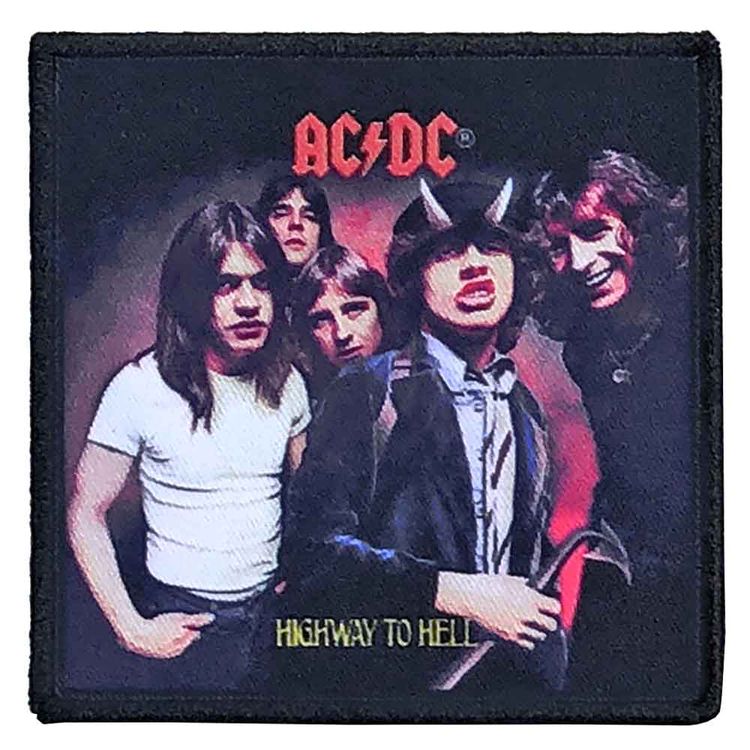 AC/DC Patch Highway To Hell Band Logo new Official Black image 1