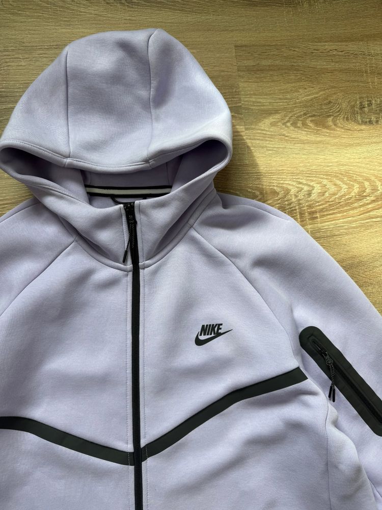 Light Purple Nike Tech Fleece Zip Up Hoody (L Tall) image 6