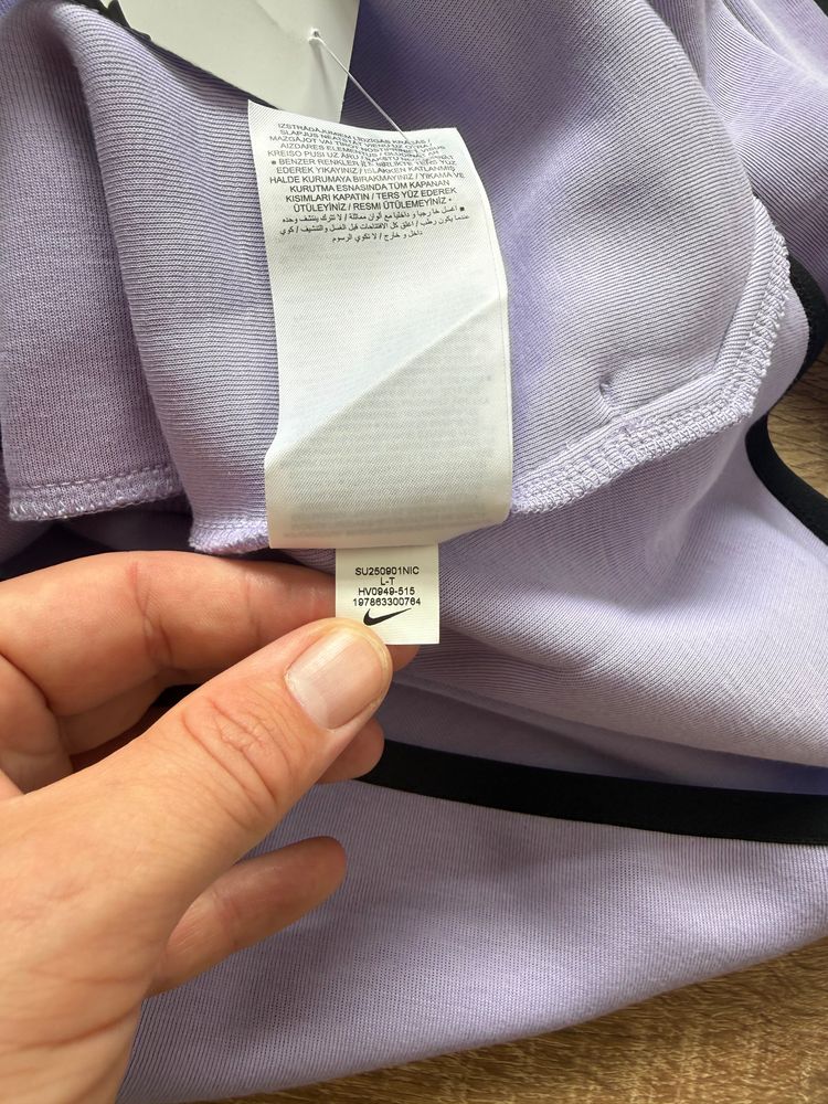 Light Purple Nike Tech Fleece Zip Up Hoody (L Tall) image 2