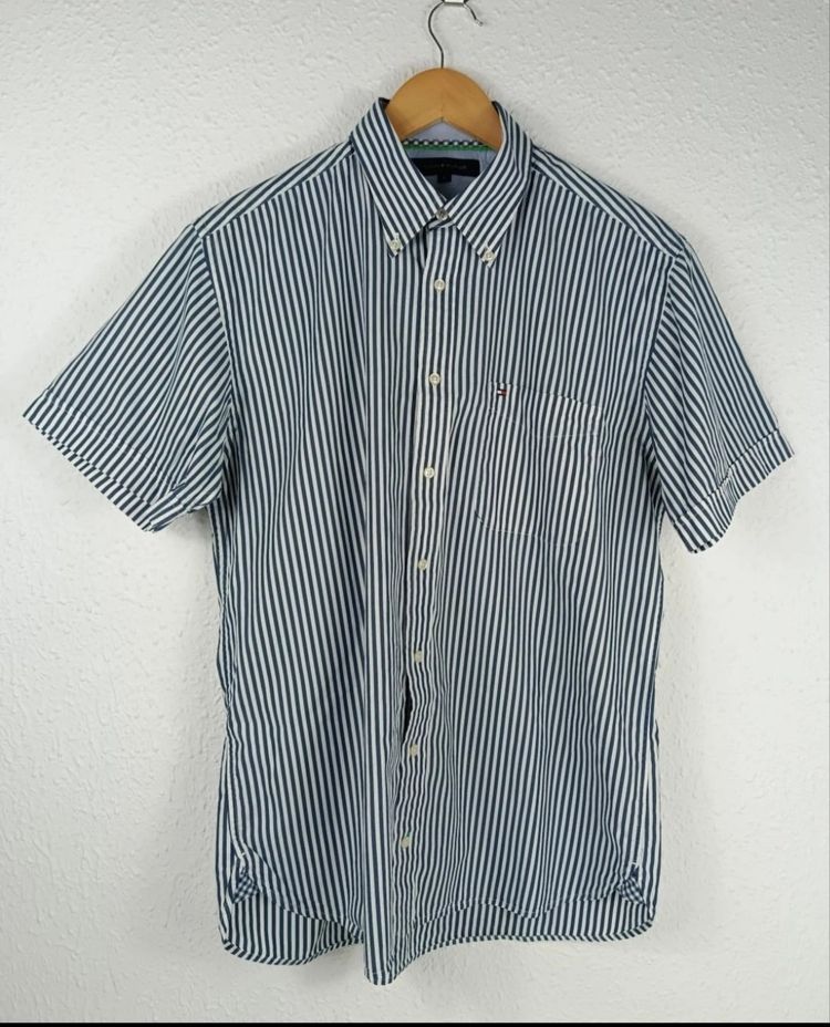 Tommy Hilfiger Striped Short Sleeve Button-Up Shirt image 1