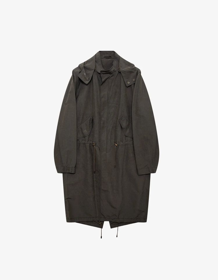 Lanvin Lanvin Italian Designer 100%Woven Silk Hooded Parka Size product image