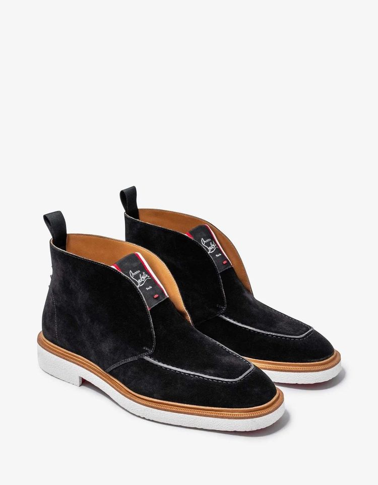 Christian Louboutin Christian Louboutin Citycrepe Black Suede Ankle Boots product image