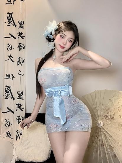 Strapless Lace Mini Dress With Bow image 3