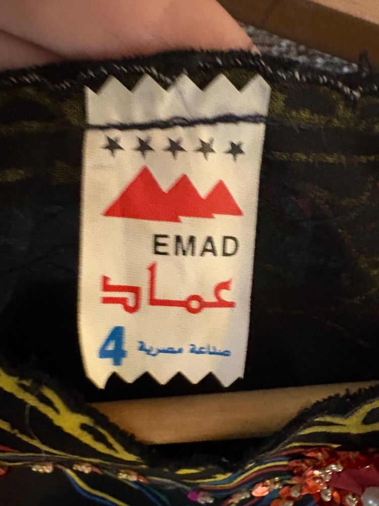 Emad Black Dress With Colorful Peacock Embroidery imagen 7
