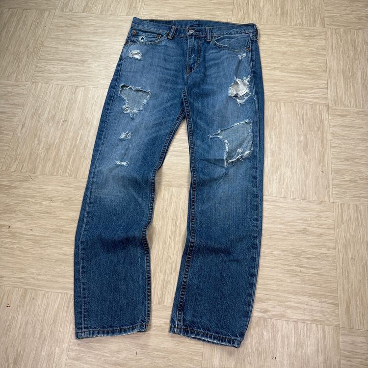 Immagine di Levi's 511 2000's slim fit distressed jeans (S) 15