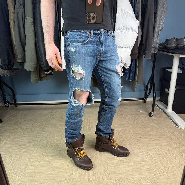 Immagine di Levi's 511 2000's slim fit distressed jeans (S) 13