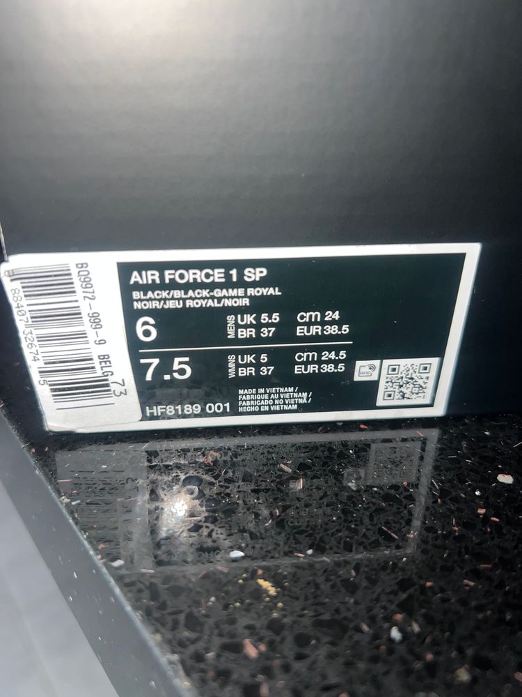 Nike Air Force 1 Sp Black Sneakers image 5