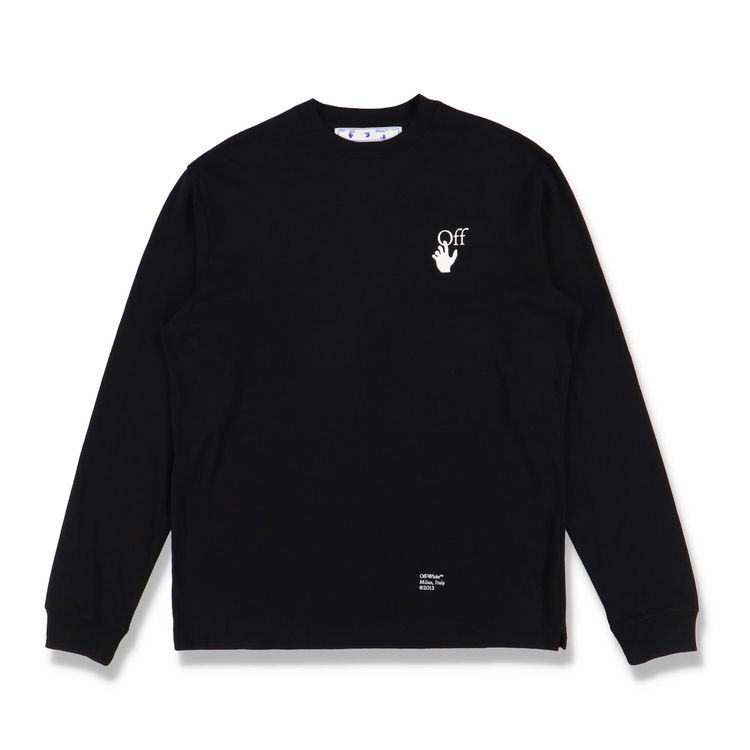 Off-White Black Caravaggio Arrows Long Sleeve Skate T-Shirt 3