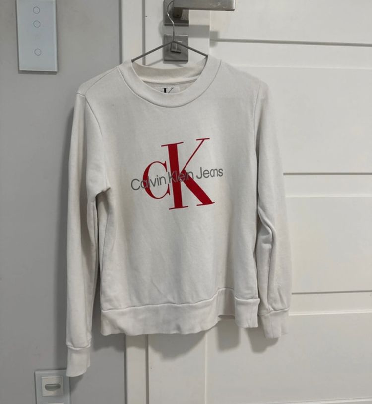 Calvin Klein Jeans White Sweatshirt 2