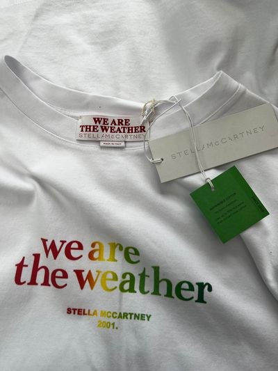 Stella Mccartney White T-Shirt With 'We Are The Weather' Print 6