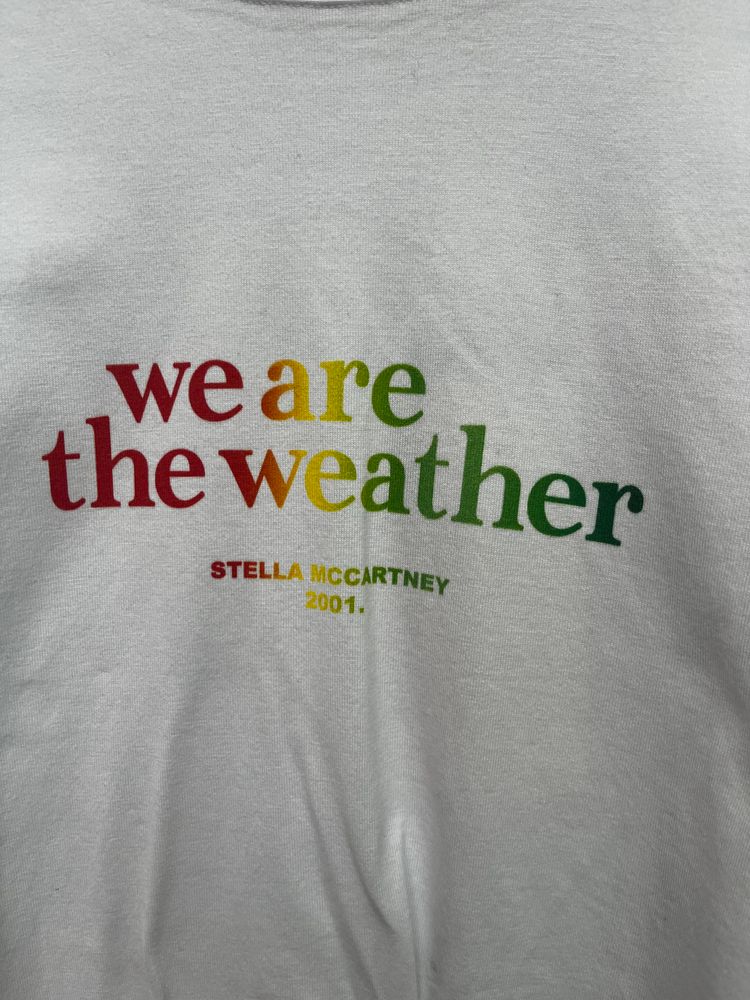 Stella Mccartney White T-Shirt With 'We Are The Weather' Print 2