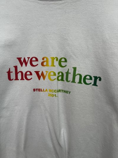 Stella Mccartney White T-Shirt With 'We Are The Weather' Print 2