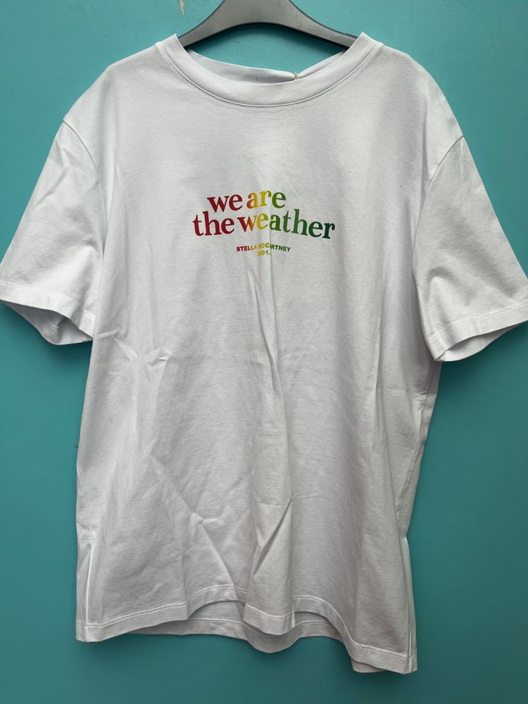Stella McCartney Stella Mccartney White T-Shirt With 'We Are The Weather' Print product image