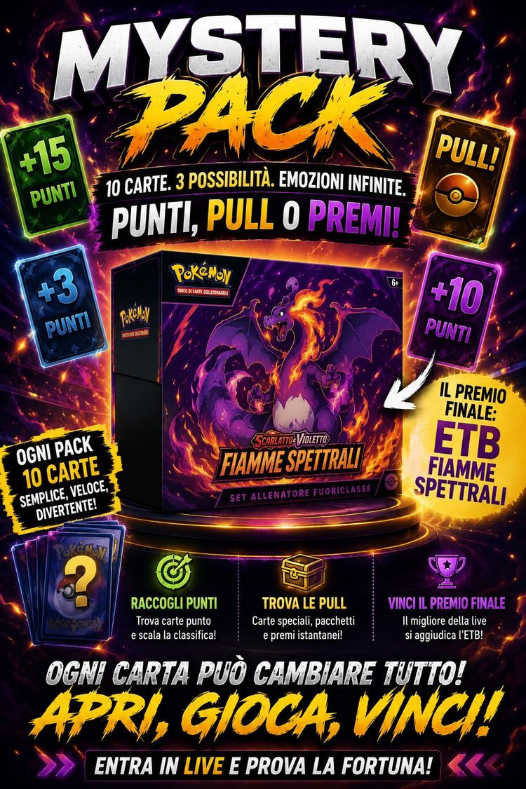 20 MISTERY PACK + OMAGGIO PACCHETTO POKEMON