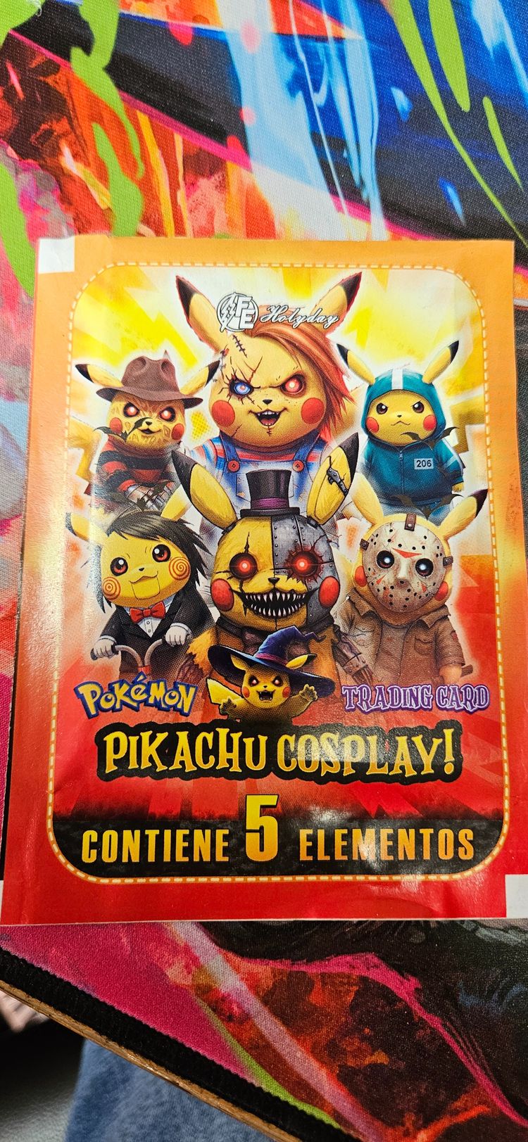 Pikachu Cosplay or Marvel Cosplay Trading Card Pack (Fan Art, Not Official Pokemon)