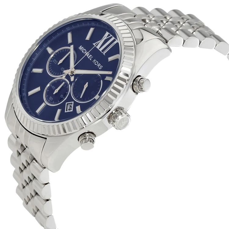 Michael Kors MK8280 Men's Watch Stainless Steel Strap With Blue Dial 3