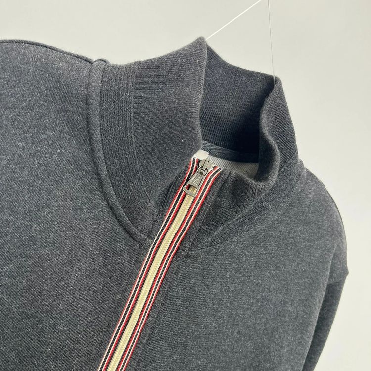Moncler Grey Zipped Cardigan obraz 2