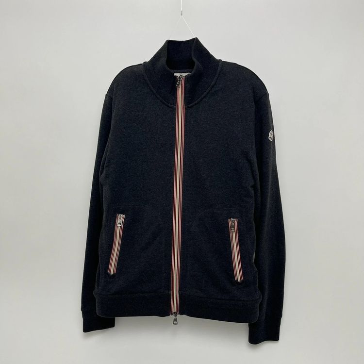 Moncler Grey Zipped Cardigan obraz 1