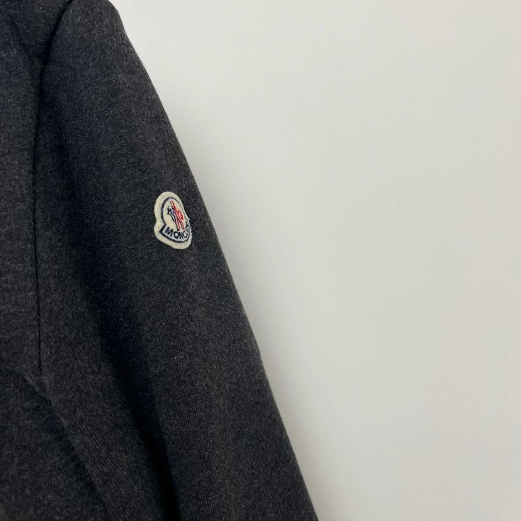 Moncler Grey Zipped Cardigan obraz 3