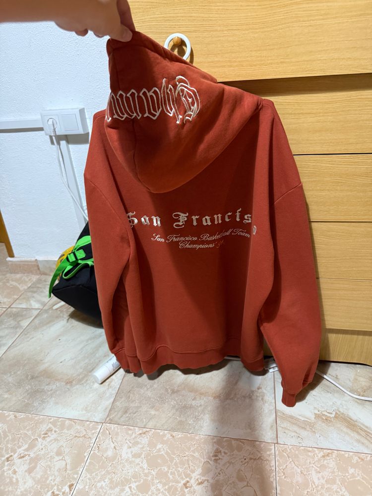 Rust-Colored Hoodie With San Francisco Text