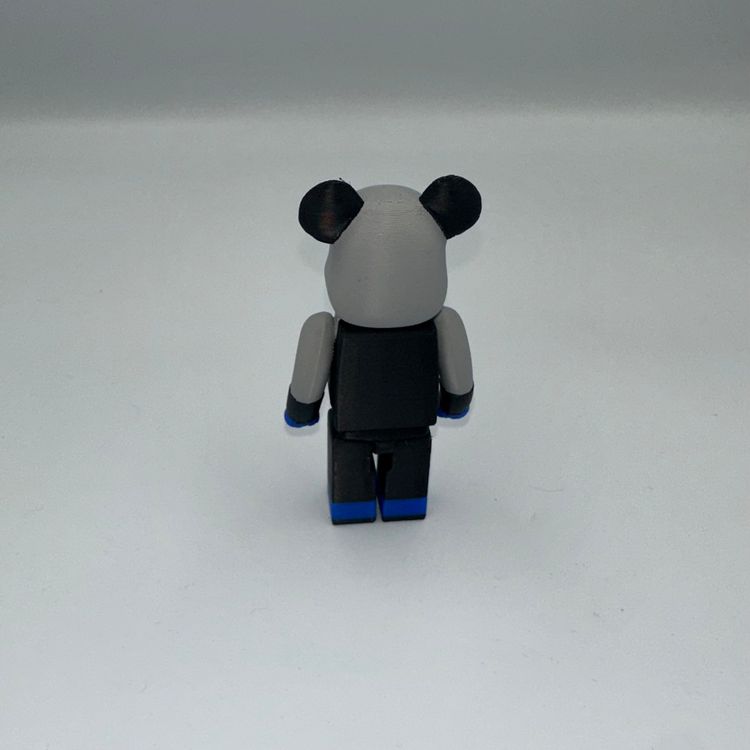 3D PRINTED AIRMAX 95 INSPIRED BEARBRICK - SPARK BLUE image 3
