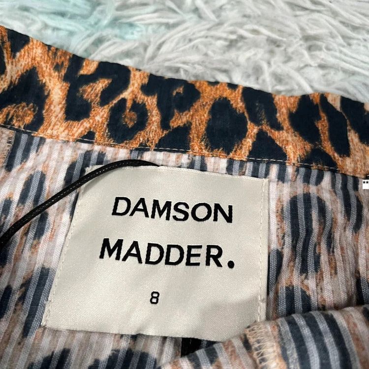 Leopard Print Damson Madder Maxi Skirt - Size 8 image 5