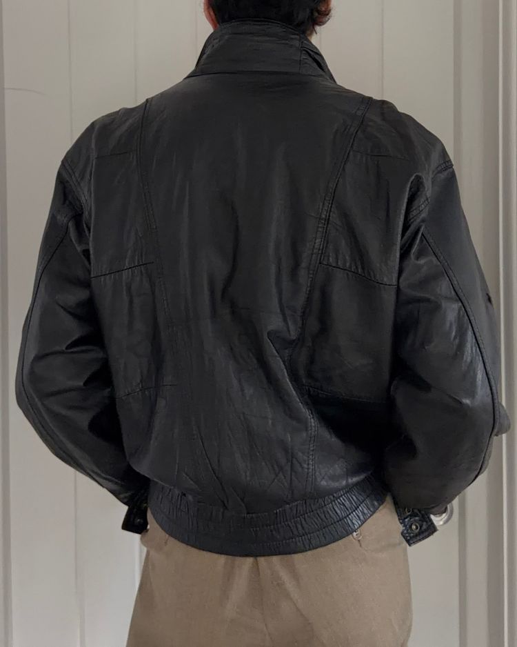 Immagine di Valentino 1980s Panelled Soft Leather Jacket - Size L 2