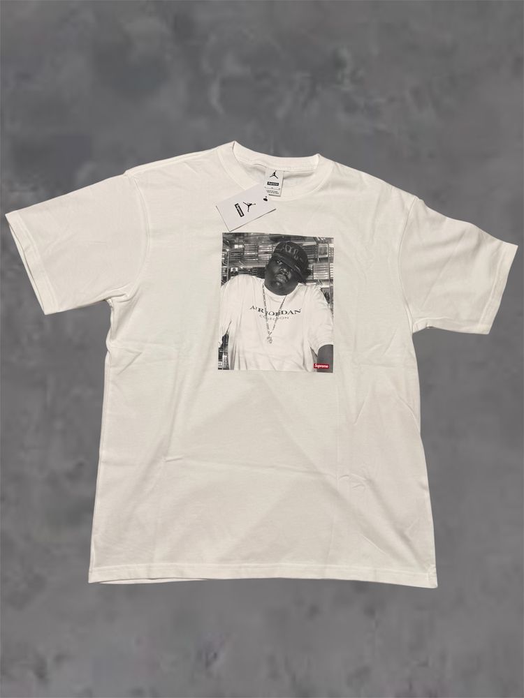 Supreme X Air Jordan White Graphic T-Shirt