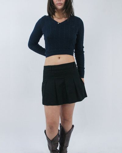 gilmore girls | small black pleated mini skirt
