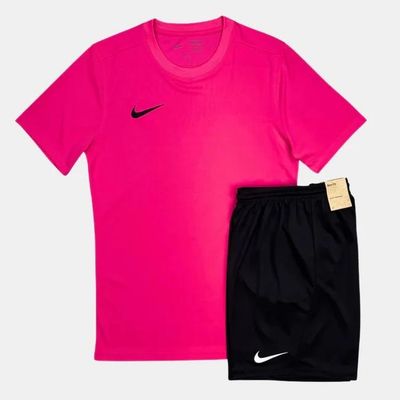 Nike Pink T-Shirt And Black Shorts Set