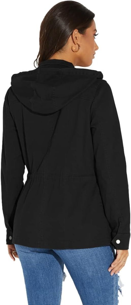 Black Hooded Jacket obraz 3