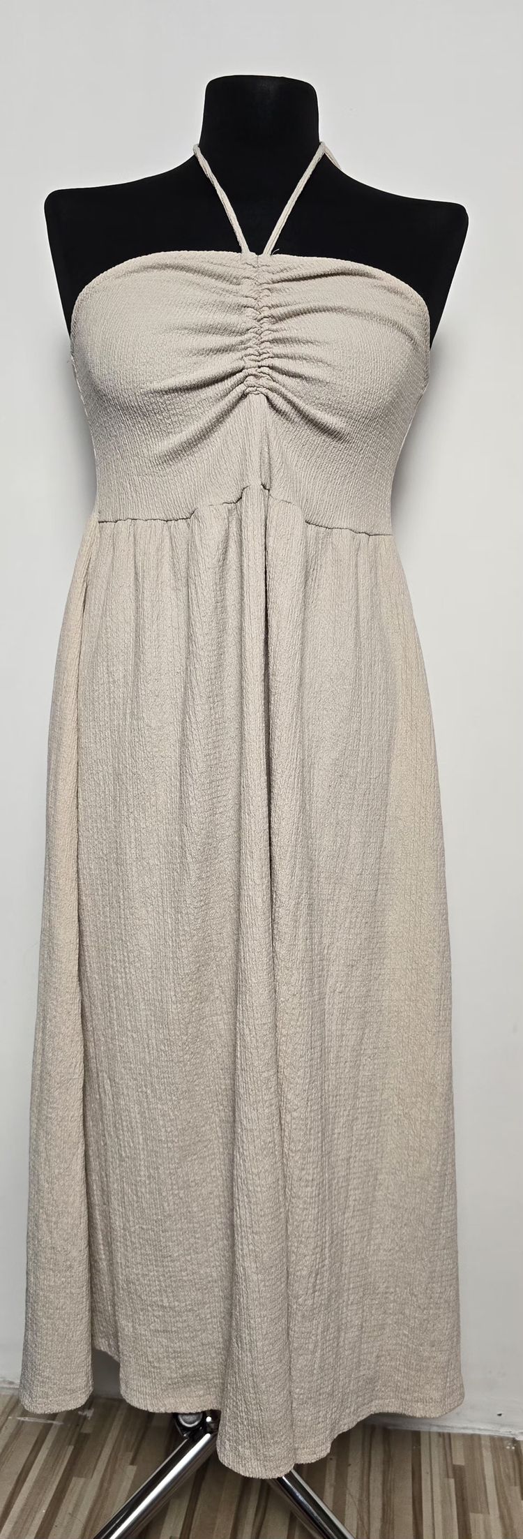 H&M Beige Strapless Maxi Dress product image