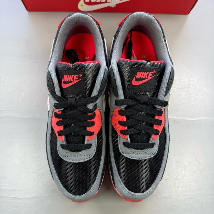 Nike Air Max 90 Size UK 7 Premium Carbon Fiber Infrared Mens Trainers HM9432-001 image 8